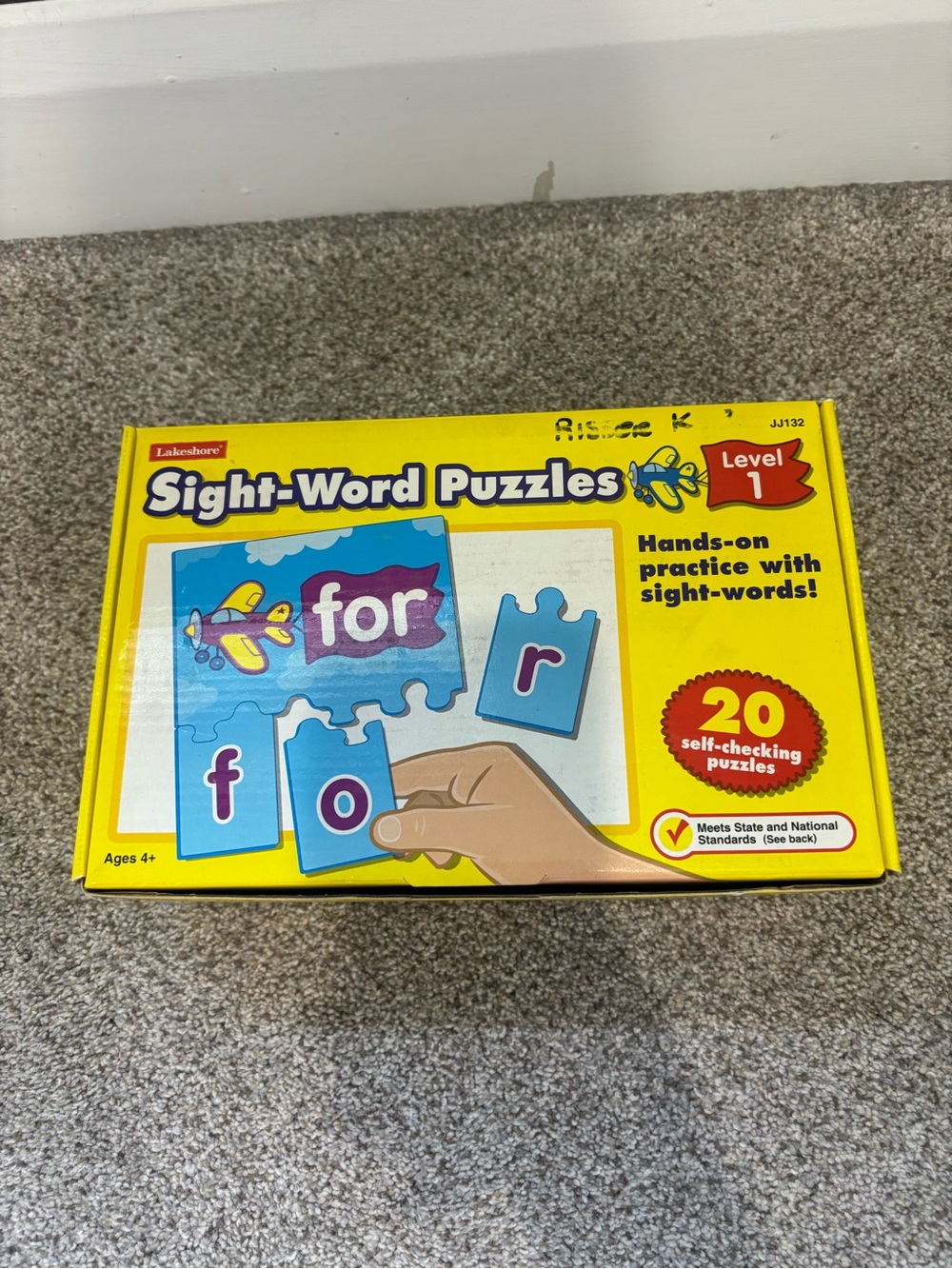 LAKESHORE Sight-Word Puzzles Level 1 Activity Center classroom game learning toy